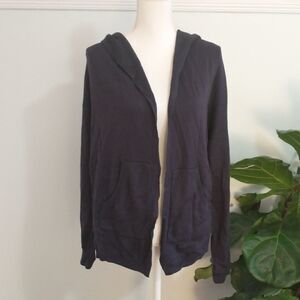 Lululemon Navy Hooded Sweater Cardigan 8